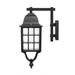 چراغ دیواری حیاطی شب تاب مدل مشبک کد SH-104190420